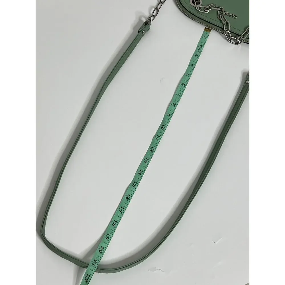 Steve Madden Sage Green Crossbody Bag Chain Detail Dome Purse Small Handbag